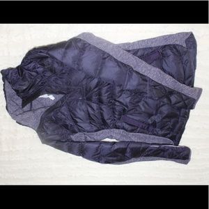 Lululemon dark purple pull over down coat! Size 6!